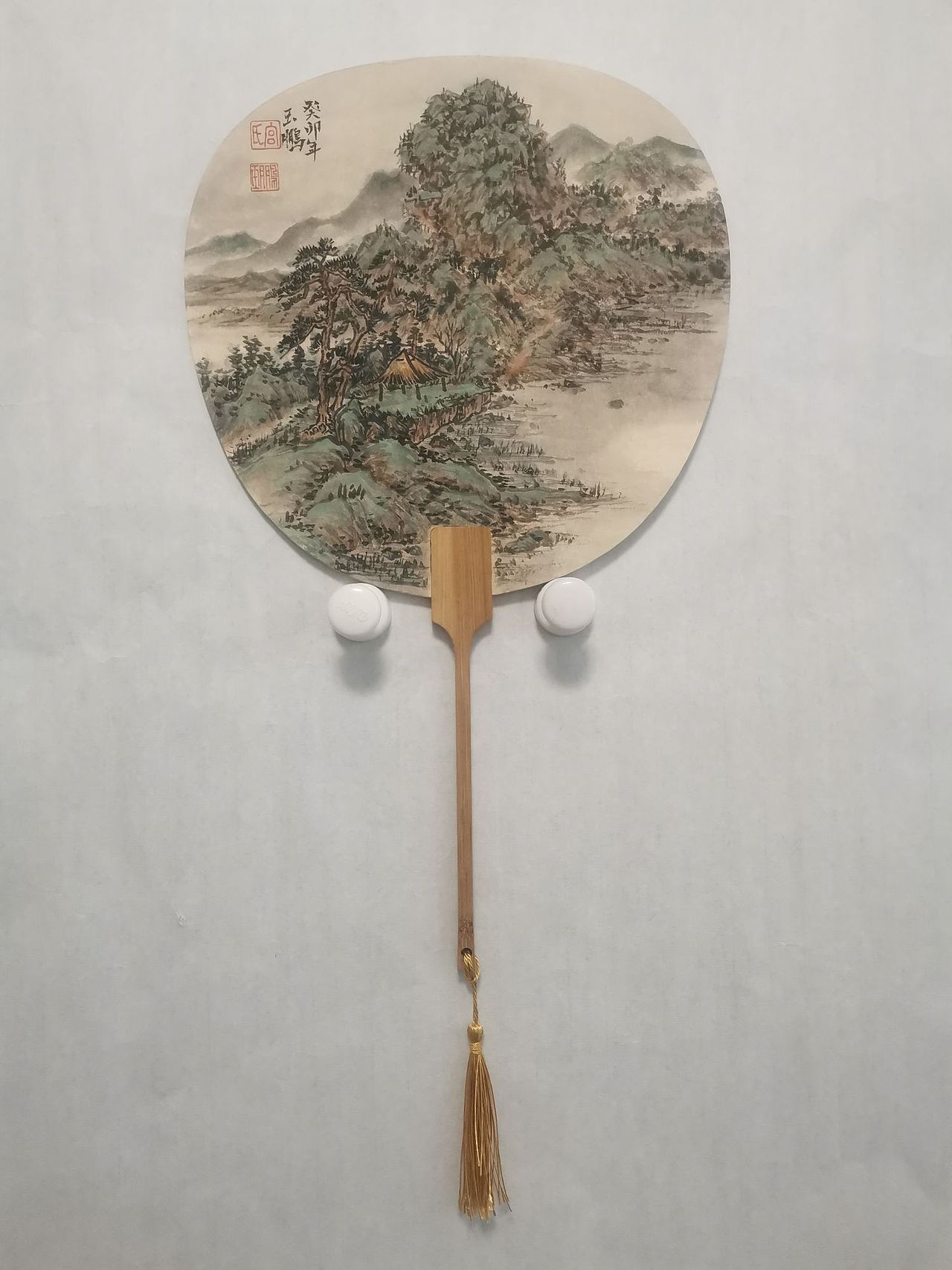 写意国画,国画扇子