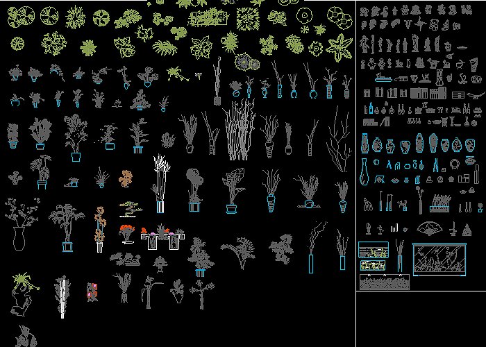 室内家装设计CAD图库图块大全