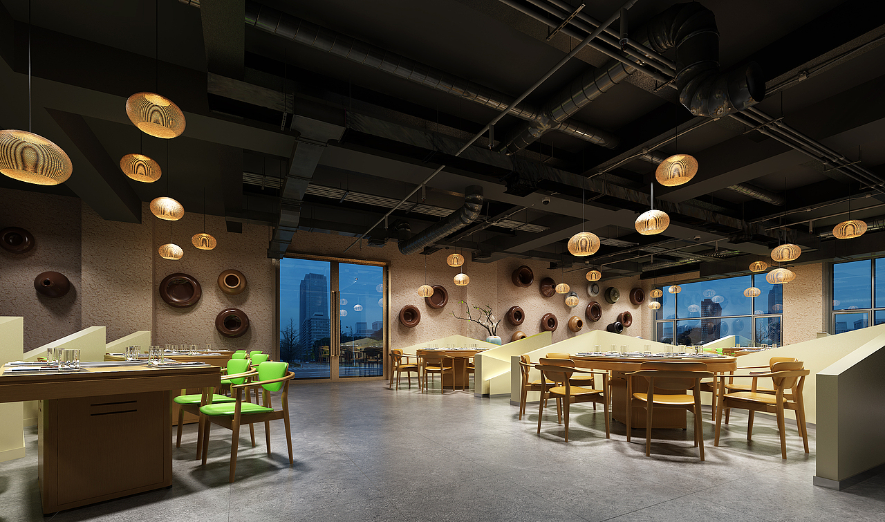 火锅店（图ZMTQwNzMxMjIw） - 家装设计 - 站酷设计师魏丶十七原创素材 - 站酷ZCOOL