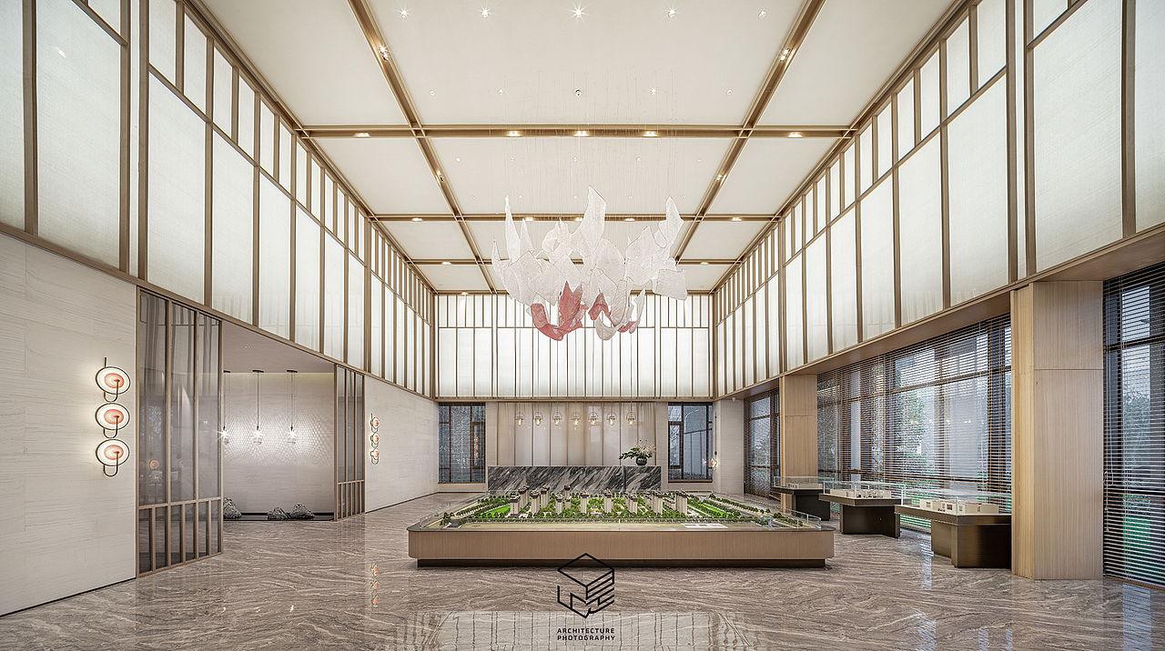 漯河熙河云著新中式风格 ——售楼处（图ZMjM4NDcyMTQ4） - 环境/建筑摄影 - 站酷设计师空间摄影师毛迪生原创素材 - 站酷ZCOOL
