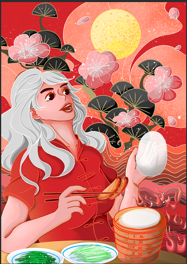 烤鸭插画包装（图ZMjU1NjU3NDU2） - 商业插画 - 站酷设计师画漫画的橘子原创素材 - 站酷ZCOOL