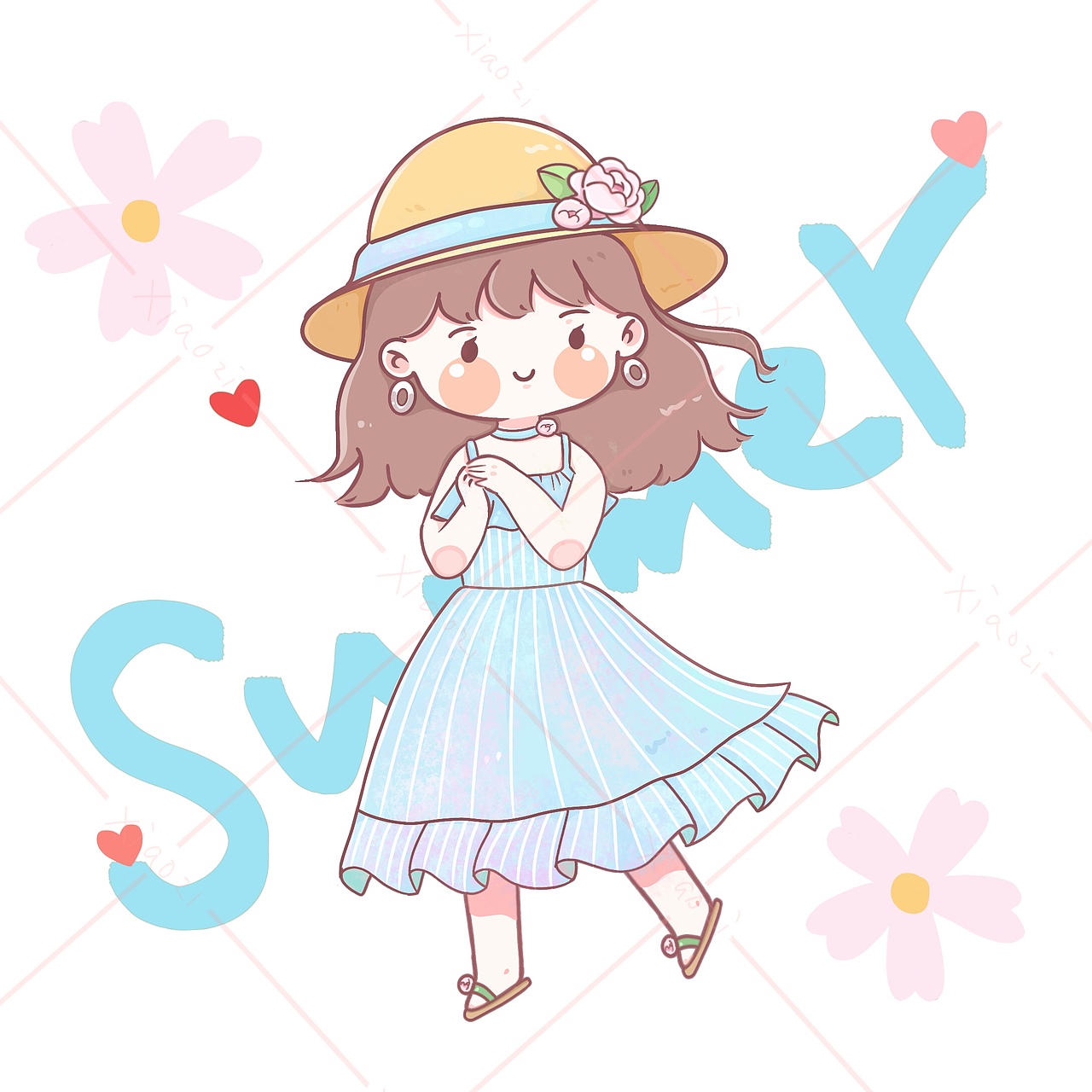 q版夏季人物系列图