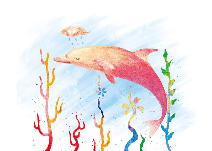 当然海豚妈妈也来了（图ZNTAyNzcxMzY=） - 商业插画 - 站酷设计师仨俩一原创素材 - 站酷ZCOOL