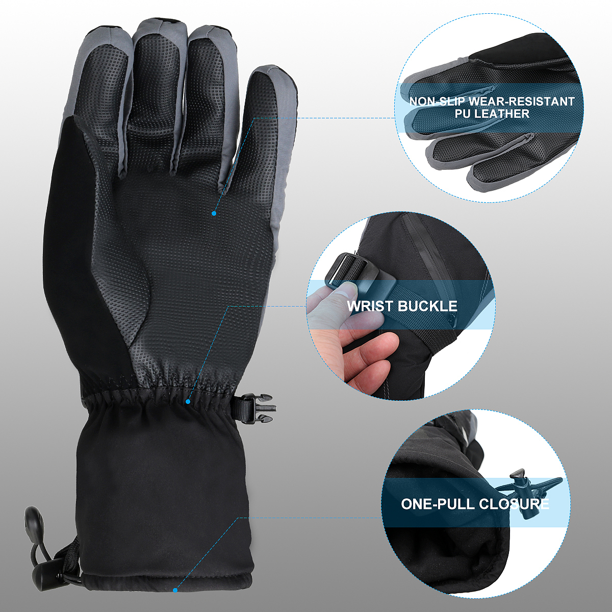 滑雪手套 亚马逊