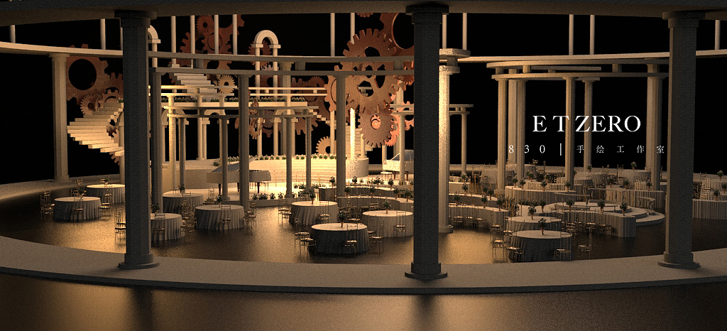 3D效果—‘时间’（图ZMTUxMjgxOTM2） - 舞台美术 - 站酷设计师etzero牧仁原创素材 - 站酷ZCOOL