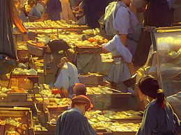 #站酷梦笔#90年代，街边摊位