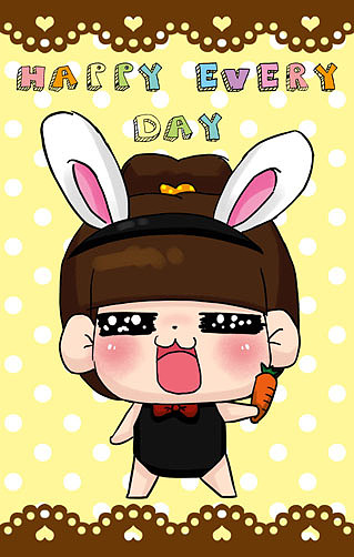 小Q自制卡贴（图ZMzczOTQwMA==） - 商业插画 - 站酷设计师小Q_原创素材 - 站酷ZCOOL