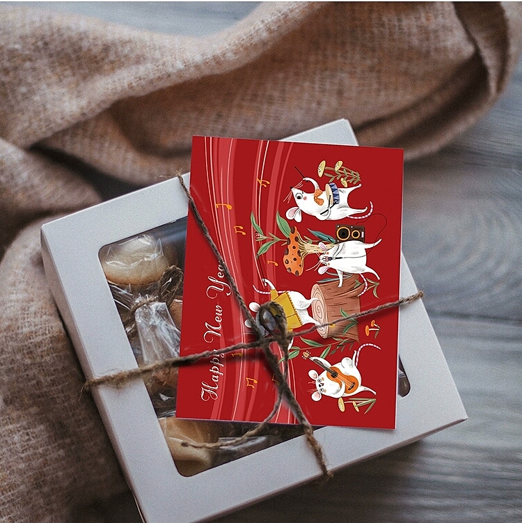 鼠年新年贺卡（图ZMTg3ODI2MTc2） - 商业插画 - 站酷设计师凌先生3号原创素材 - 站酷ZCOOL