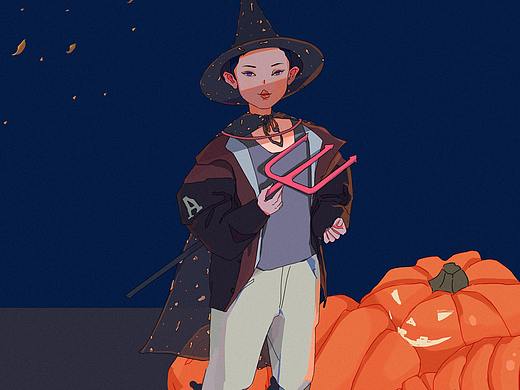 万圣节插画