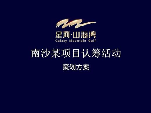 星河山海湾南沙自贸区高峰论坛暨别墅认筹活动策划方案
