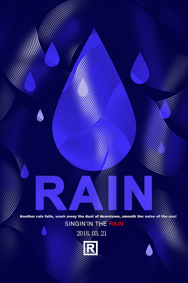 雨（圖ZMTEwODI3NTA4） - 海報 - 站酷設(shè)計師落幕丿原創(chuàng)素材 - 站酷ZCOOL