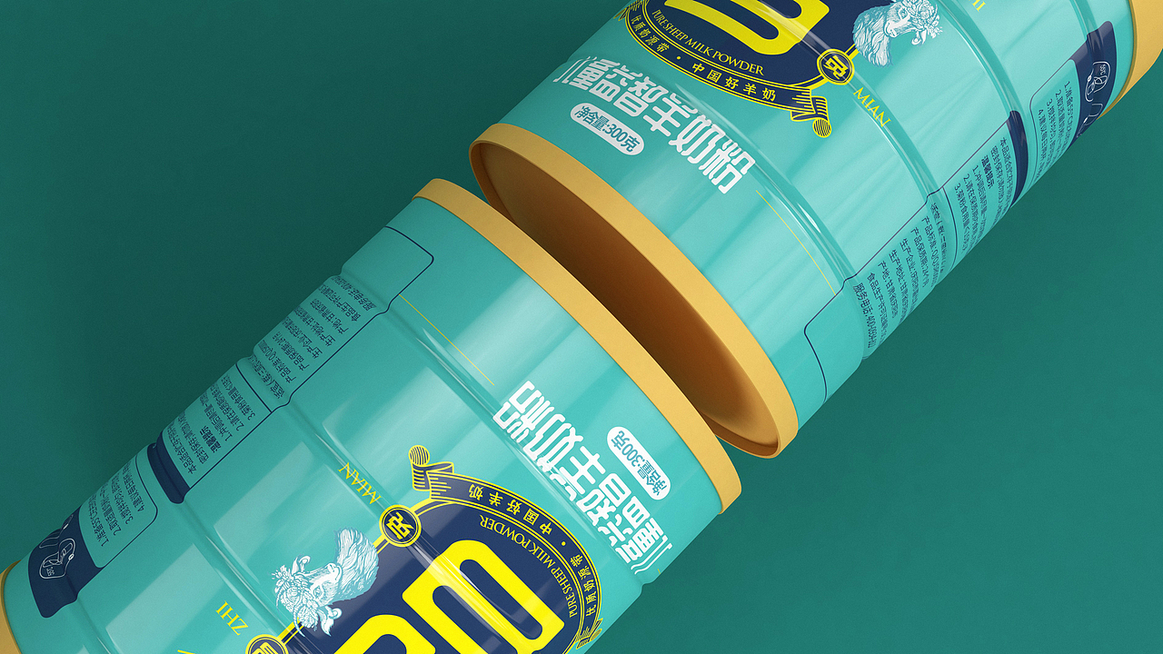 羊奶粉包装案例