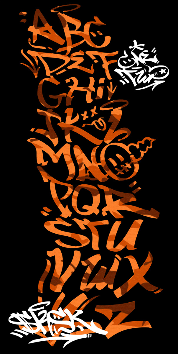 tag字母表#|插画|涂鸦/潮流|越笑越猖狂 - 原创作品 - 站酷 (zcool)