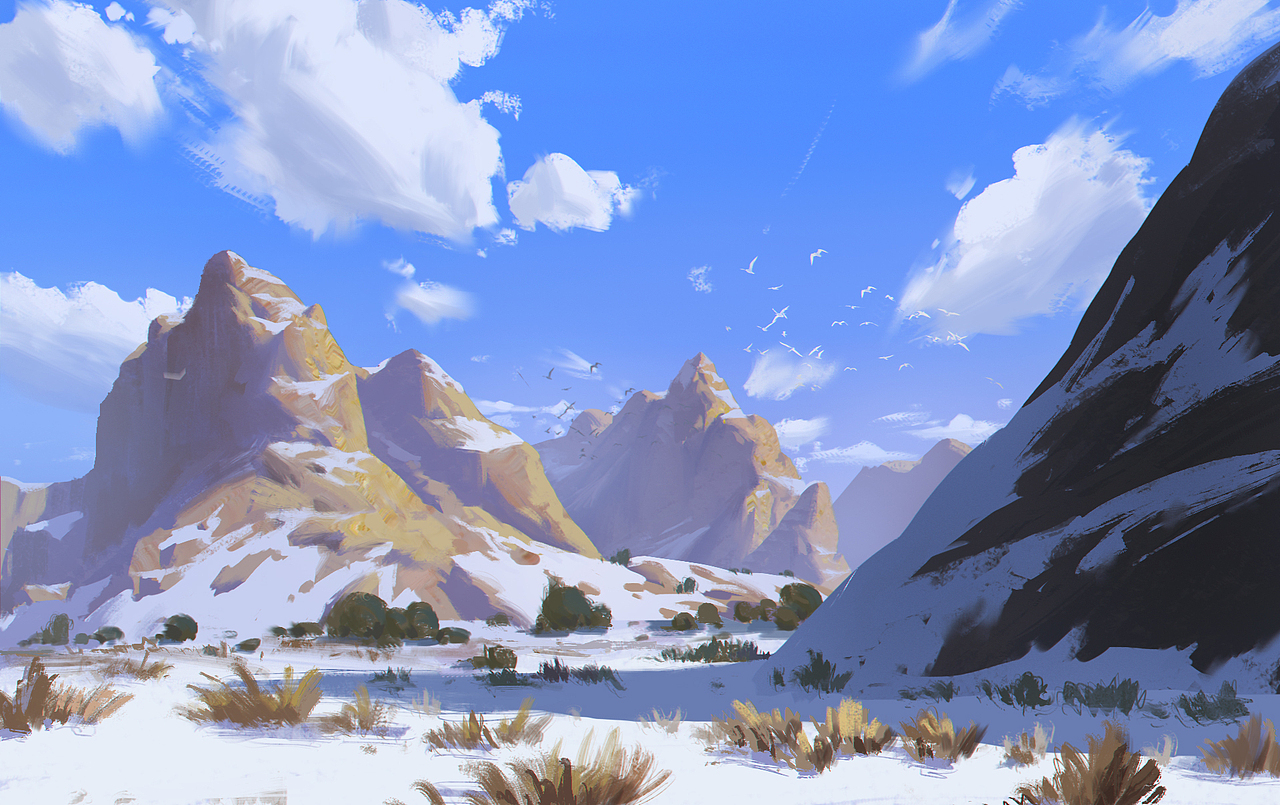 写生风景.|插画|游戏原画|绘画的苏航_原创作品-站酷zcool