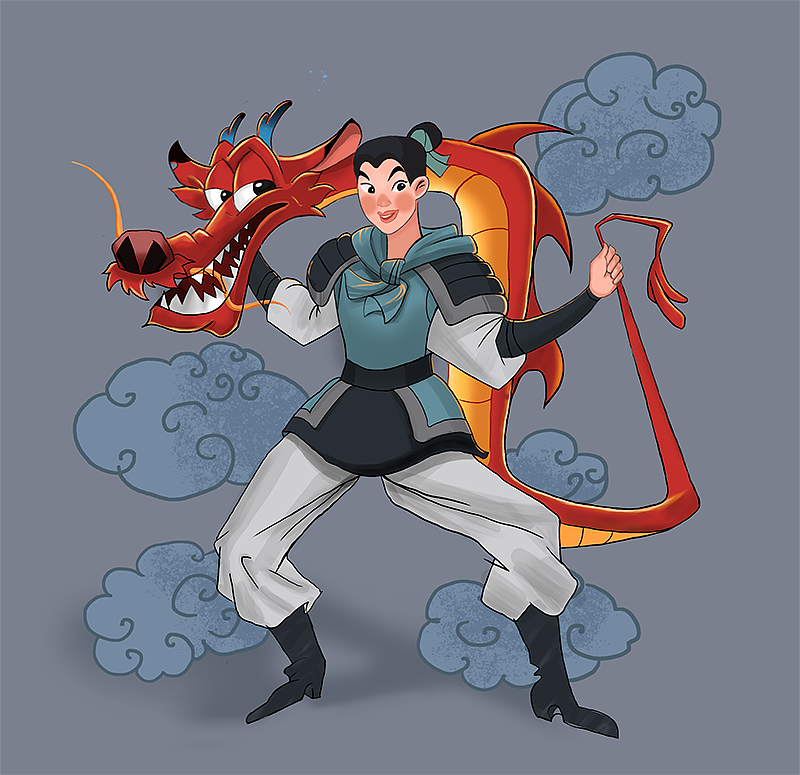 花木蘭（圖ZMjMxNzMzNjEy） - 概念設(shè)定 - 站酷設(shè)計(jì)師ivy129123原創(chuàng)素材 - 站酷ZCOOL