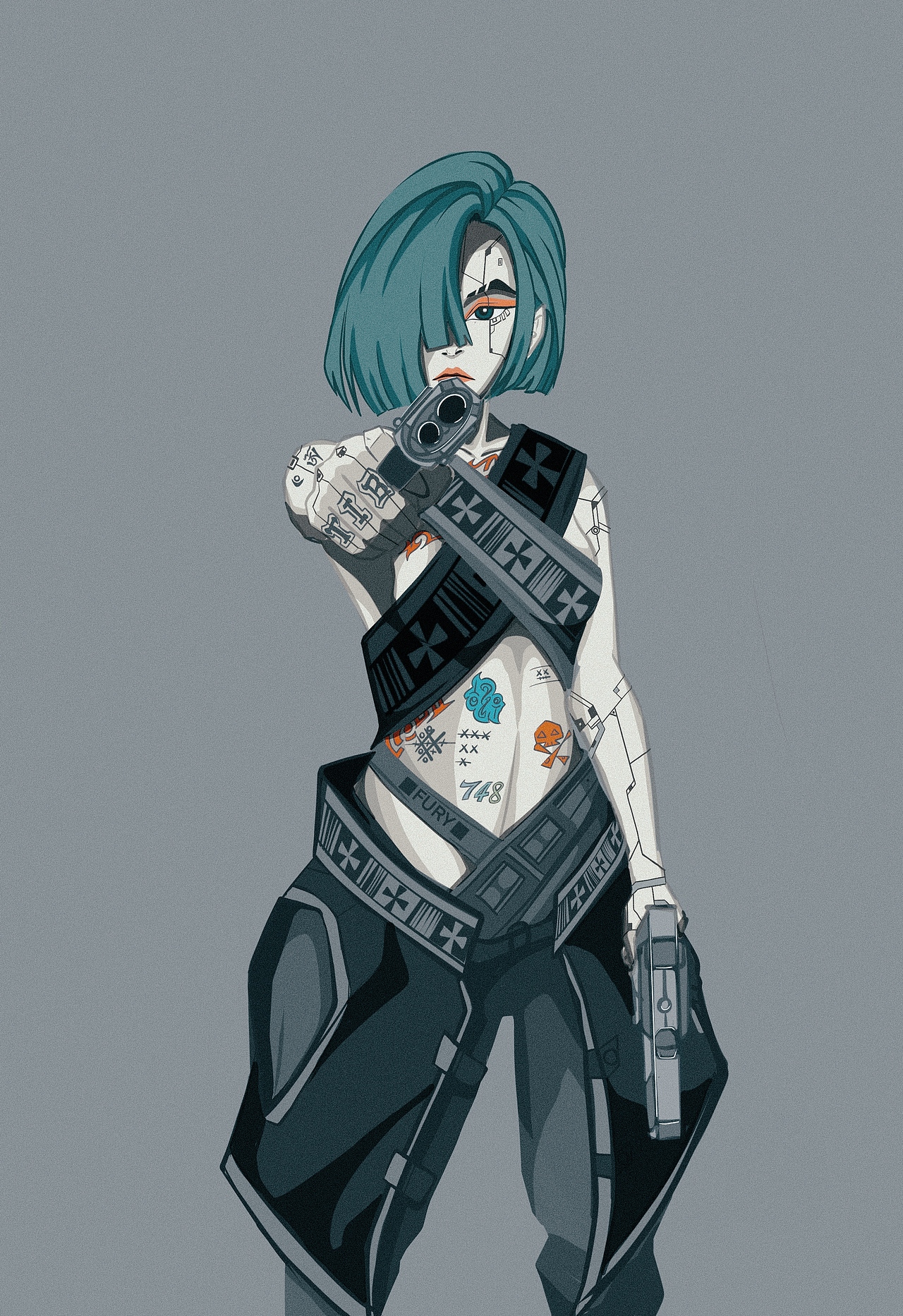 藏族元素赛博风（图ZMzE3NzYyNzA0） - 概念设定 - 站酷设计师FURY1376原创素材 - 站酷ZCOOL