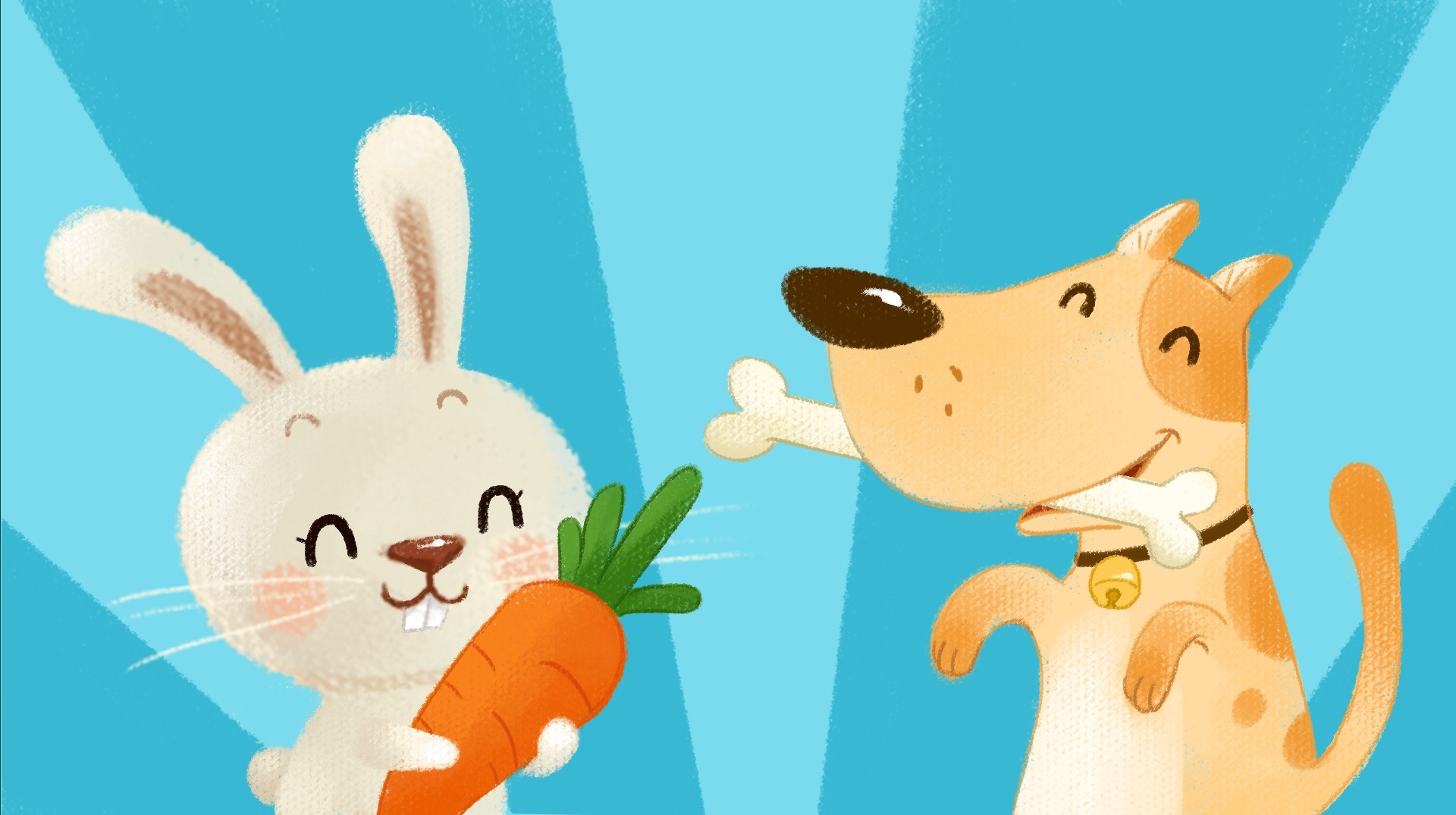 兔兔和狗狗的故事 - 兔子百科
