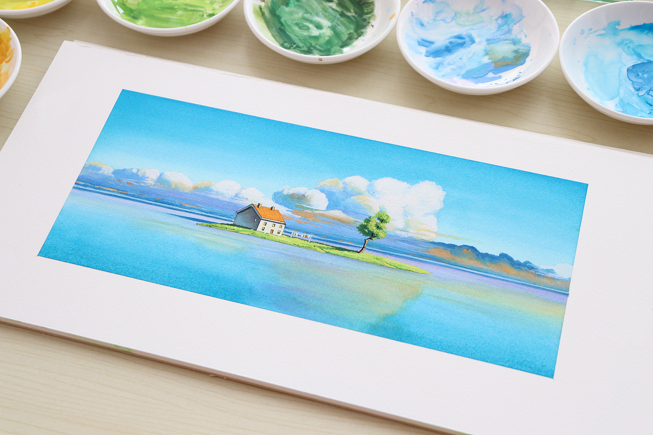 宫崎骏动画场景|治愈系水彩