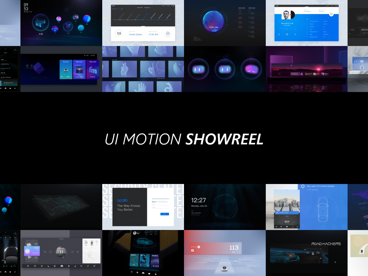 UI Motion Showreel | 个人作品剪辑