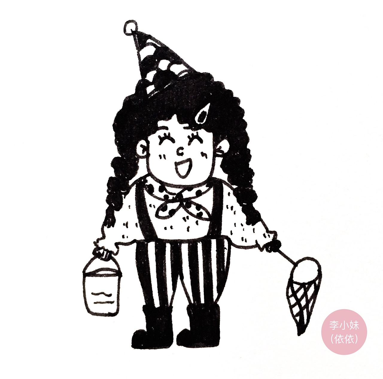原创黑白插画|插画|儿童插画|李小妹依依 - 原创作品 - 站酷 (zcool)