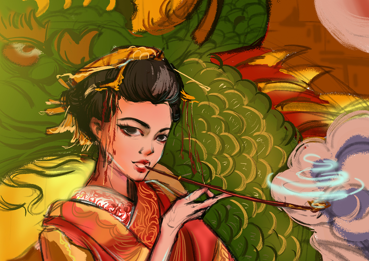 艺伎速涂（图ZMjU2Nzc1MTAw） - 创作习作 - 站酷设计师凉介陳原创素材 - 站酷ZCOOL