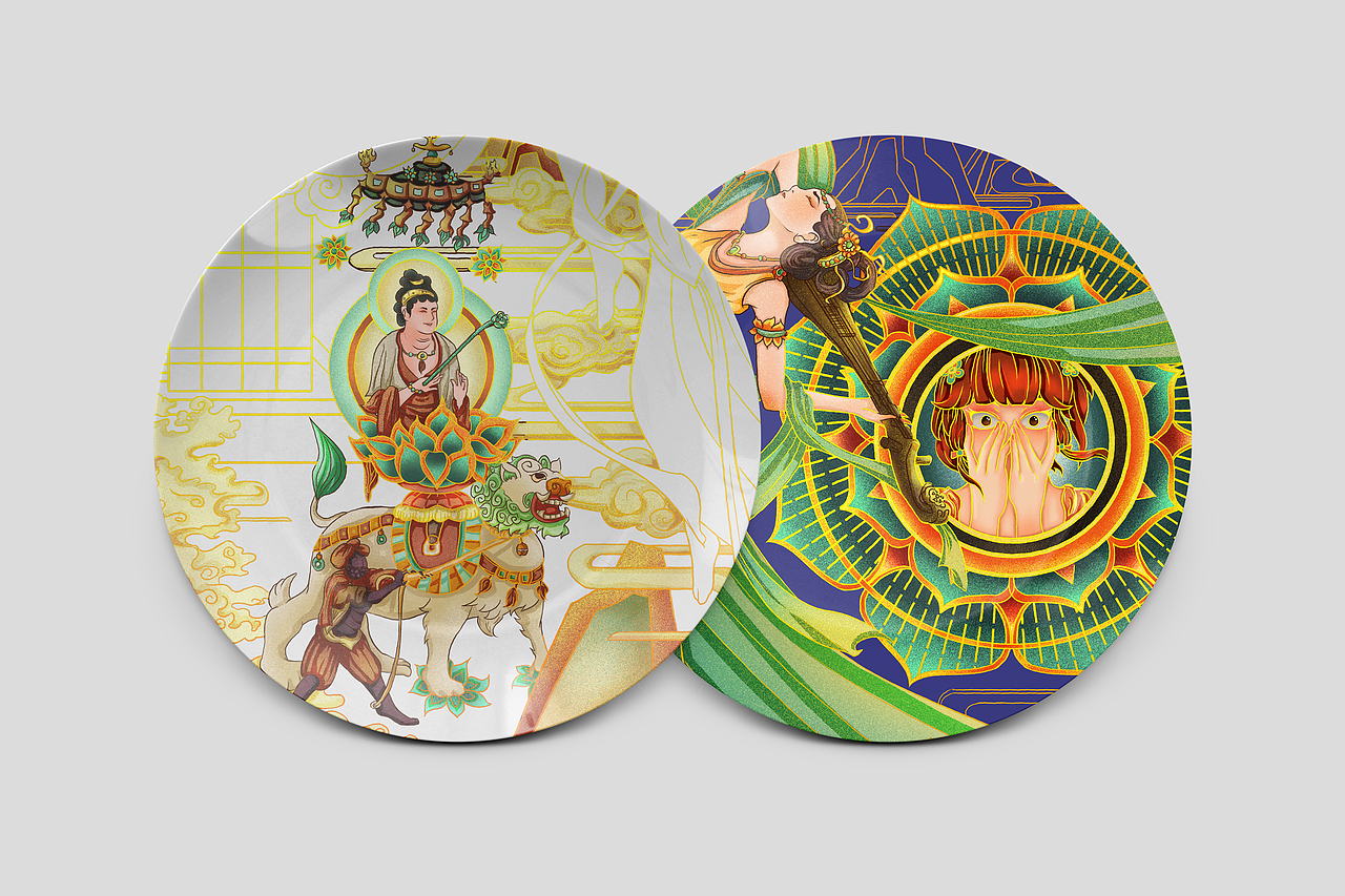 《敦煌奇幻之旅》（图ZMjkwNjkwODk2） - 品牌 - 站酷设计师婚礼人爱画画原创素材 - 站酷ZCOOL