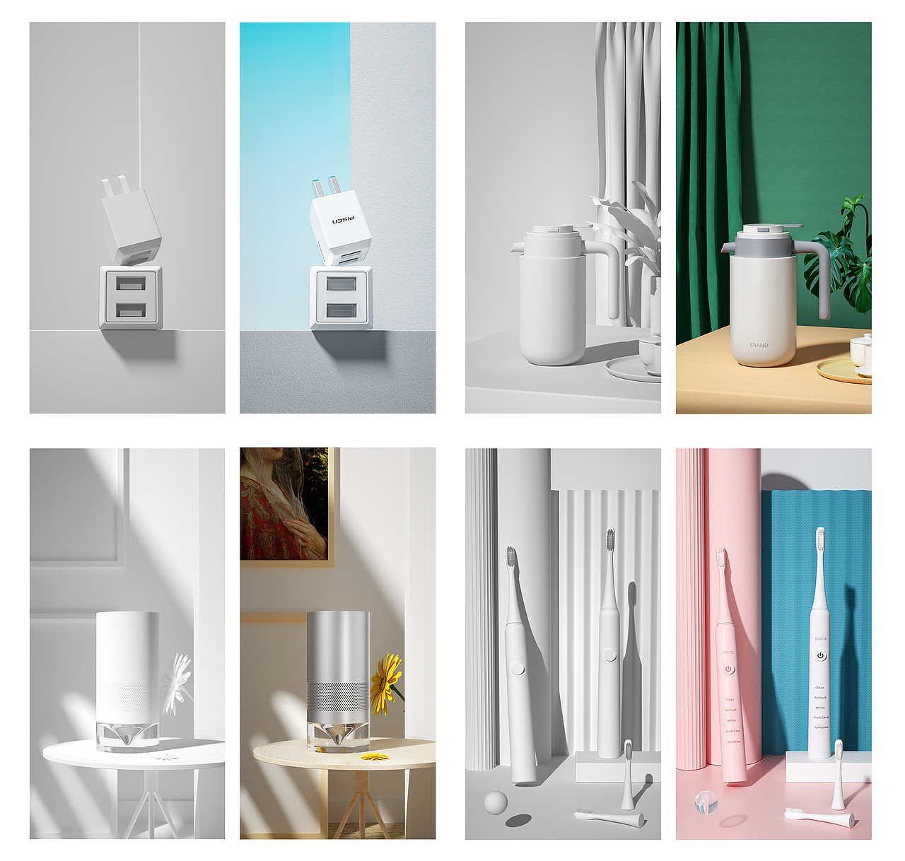 化妆品 3C 卡通形象 机械海报 合集