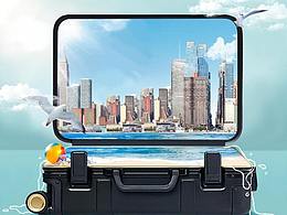 小米箱包—生态链2019年手绘推广作品