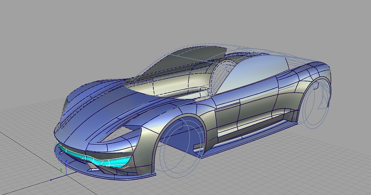 Porsche-Mission-E纯效果图Alias建模教程（图ZOTM3OTYxNDQ=） - 机械/交通 - 站酷设计师Adleyou原创素材 - 站酷ZCOOL