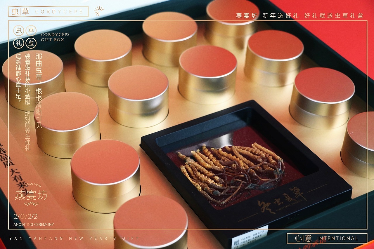 虫草茶礼盒