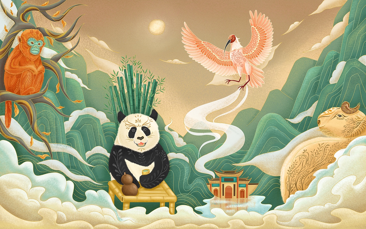 厚珍·秦岭四宝系列果酒（图ZMjM3Njk2ODY4） - 品牌 - 站酷设计师成都观唐创意原创素材 - 站酷ZCOOL