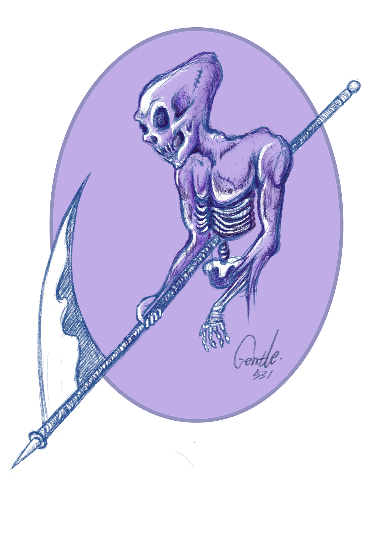 死神|插画|艺术插画|gentle613 - 原创作品 - 站酷 (zcool)