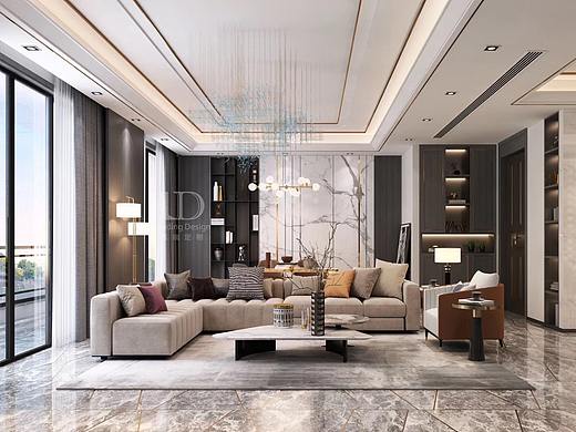 金科九曲河170㎡装修设计效果图,兄弟装饰LD高端设计