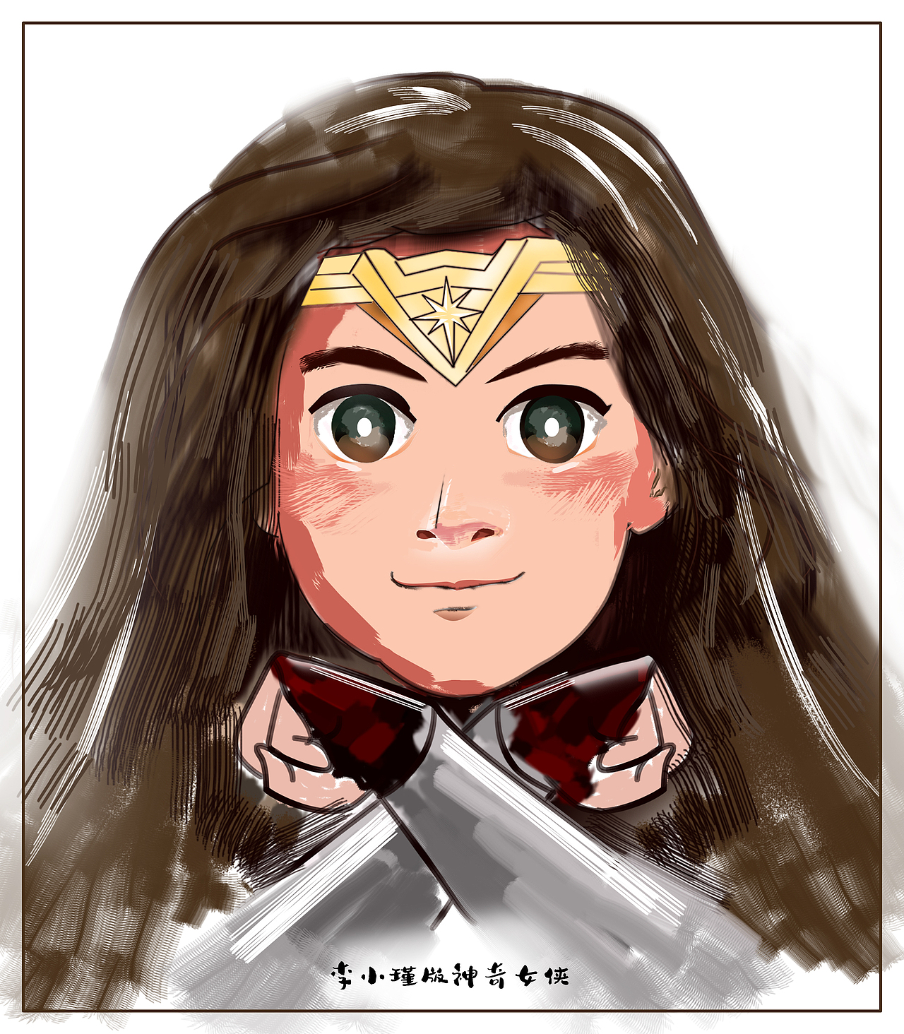 神奇女侠卡通定制头像