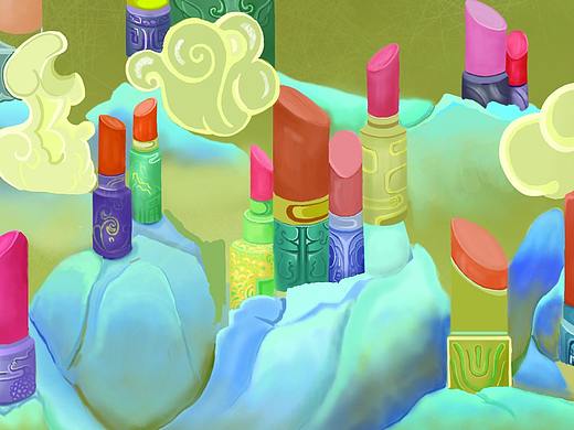 第一次畫的口紅（個人主頁-ZNDM5MzE3Mjg=） - 創(chuàng)作習作 - 站酷設計師弗弗弗弗弗蘭奇原創(chuàng)素材 - 站酷ZCOOL