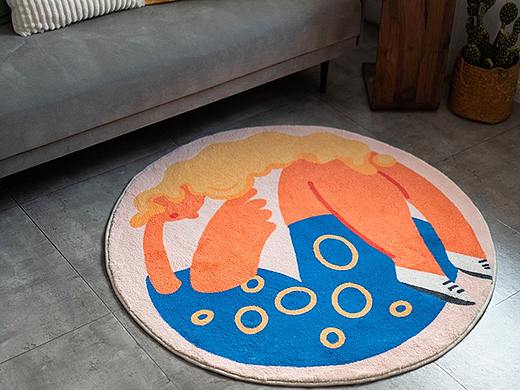 「 FTO. 卷发女孩系列地毯设计 」