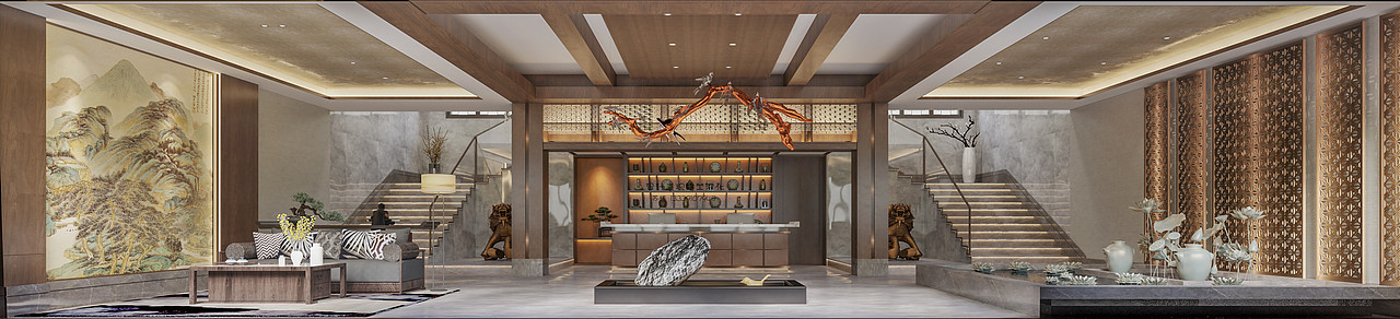 酒店餐厅包厢作品大厅过道接待（图ZMjMxOTU4Nzcy） - 家装设计 - 站酷设计师苏倩13339107945原创素材 - 站酷ZCOOL