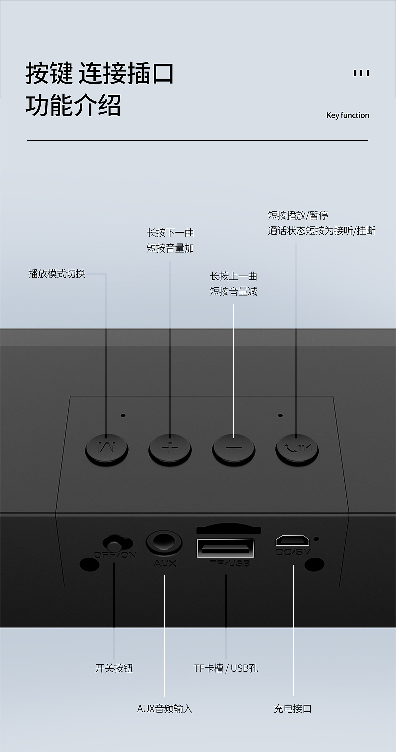 蓝牙桌面音箱详情