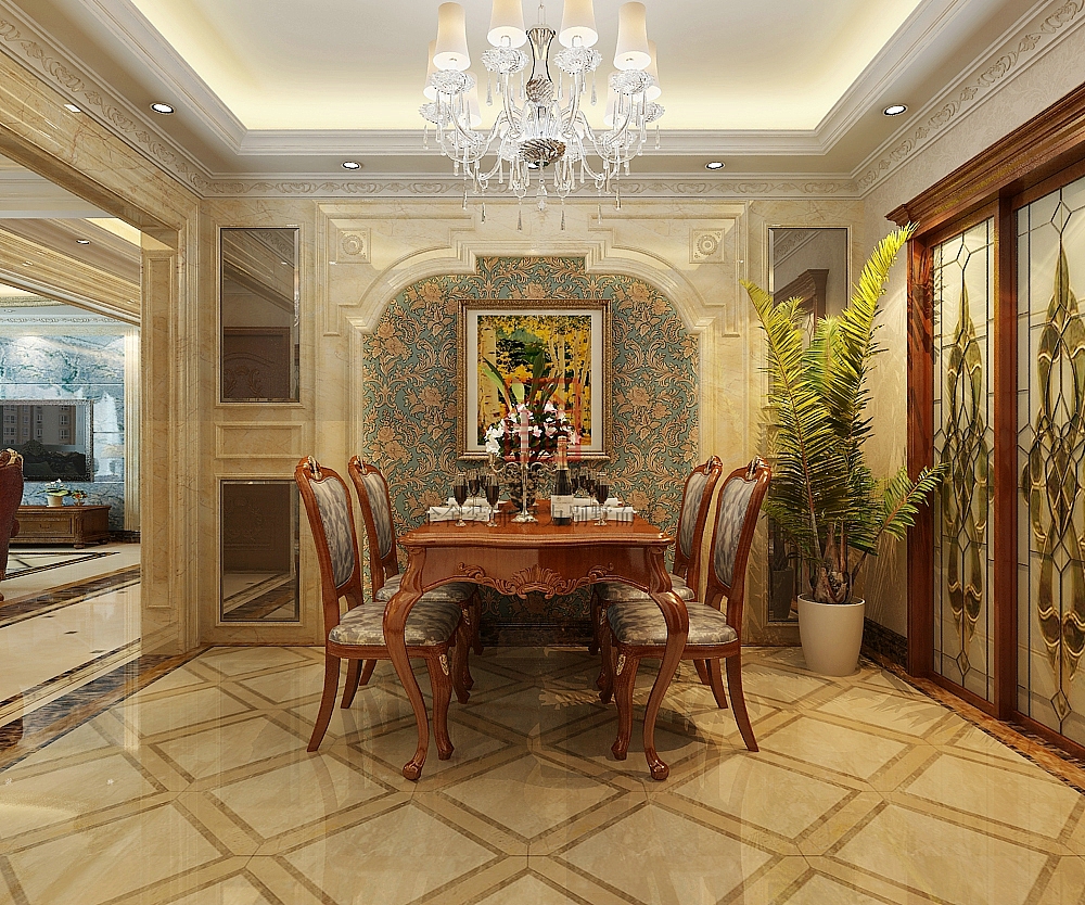 【天山九峯装修】-四室两厅290㎡-欧式新古典-金舍装饰（图ZNTA1NTU4NTY=） - 家装设计 - 站酷设计师别墅大宅装修设计原创素材 - 站酷ZCOOL
