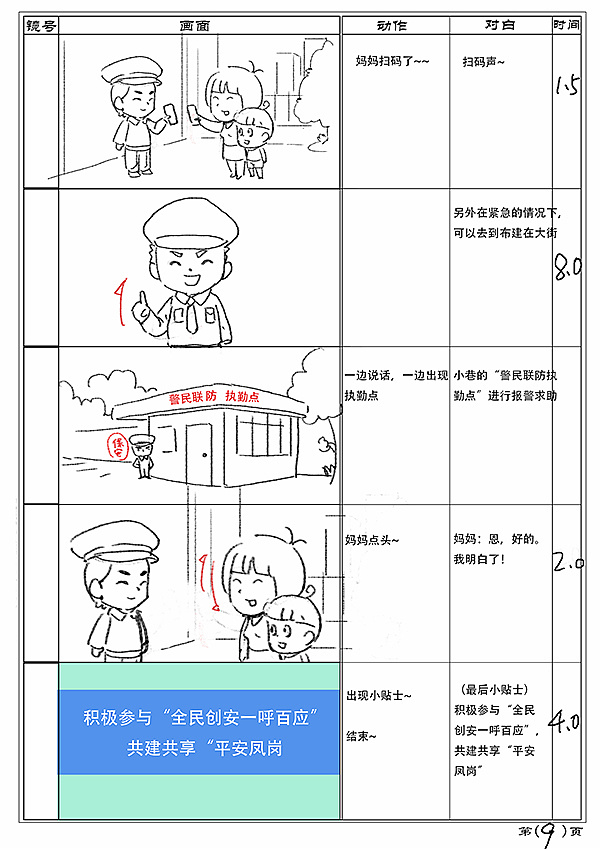 一套公益广告分镜头台本设计分镜头设计