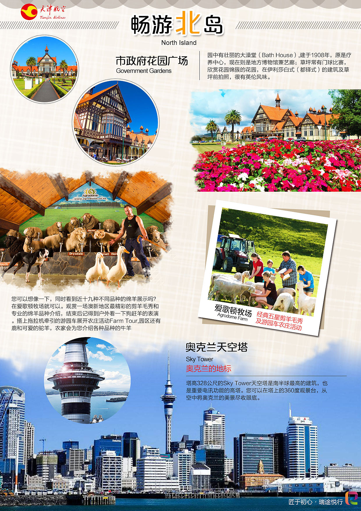 旅游海报 新西兰 六张