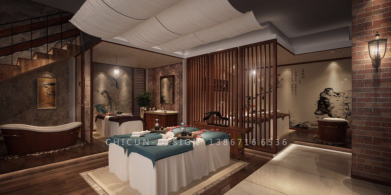 尺寸设计|新汇美材无锡展厅效果图 美容美发效果图（图ZOTM2MDM3NDg=） - 家装设计 - 站酷设计师尺寸设计原创素材 - 站酷ZCOOL