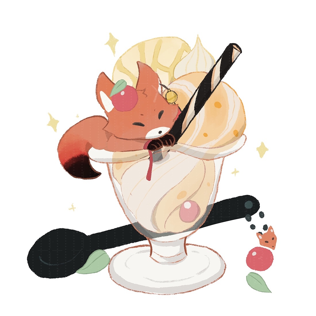 小动物甜点（图ZMjYwMzg2MDky） - 创作习作 - 站酷设计师Yugina_Xiao原创素材 - 站酷ZCOOL