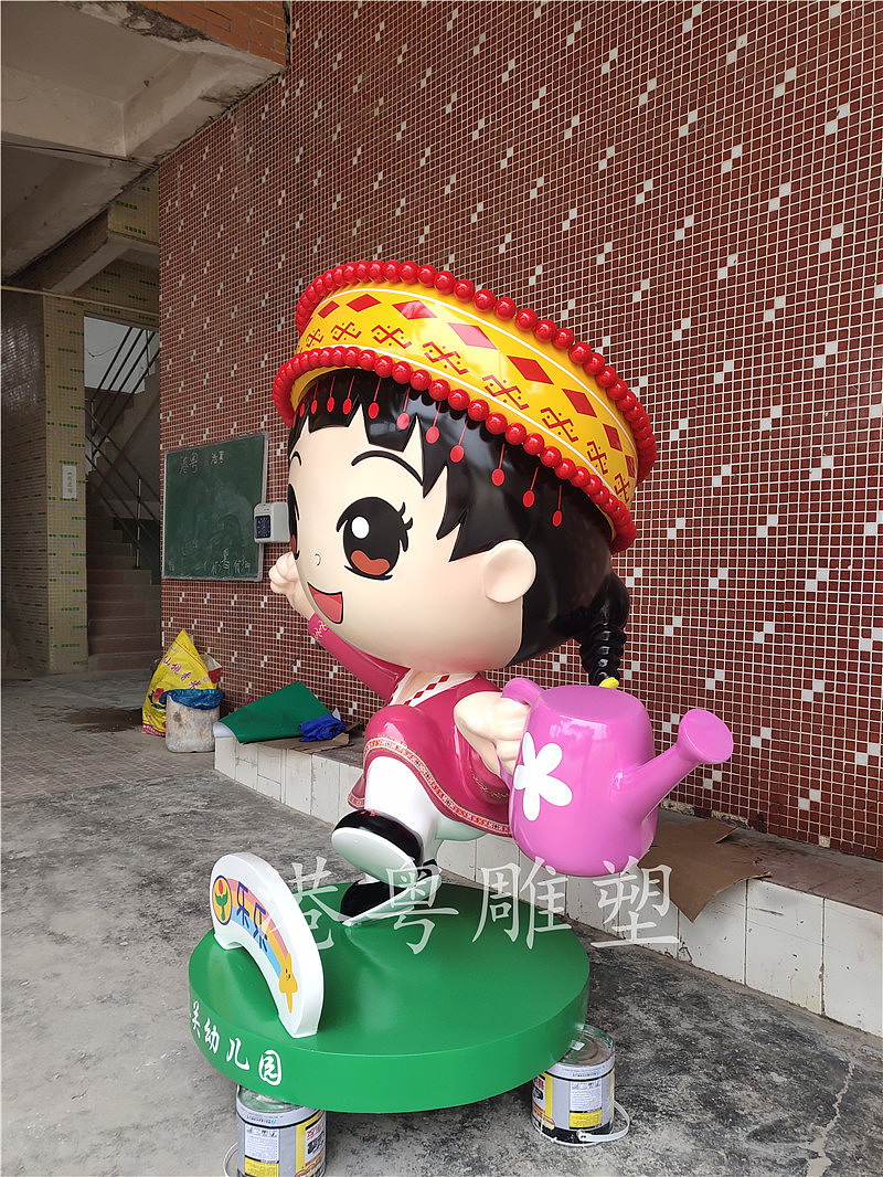 乳源机关幼儿园玻璃钢校园幼儿园吉祥物卡通雕塑摆件（图ZMjM4Nzk0MjI0） - 雕塑 - 站酷设计师港粤雕塑艺术厂家原创素材 - 站酷ZCOOL