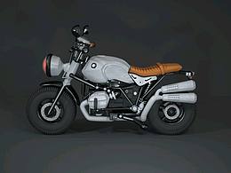 摩托車??建模加渲染