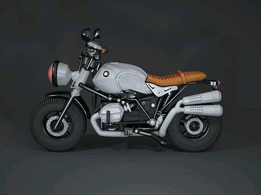 摩托车🏍建模加渲染