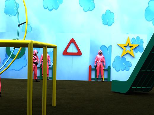 鱿鱼游戏—椪糖场景3D