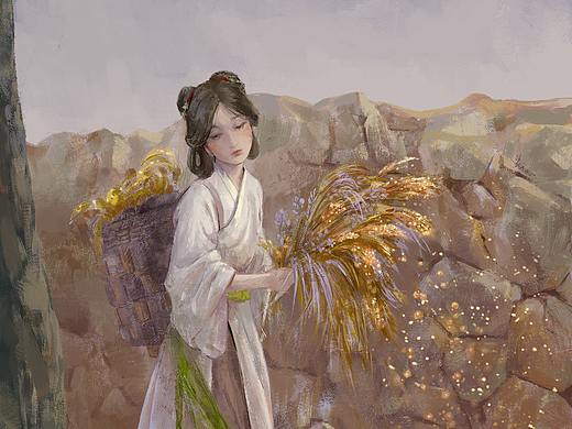 采花（个人主页-ZNTQ0MDE4NjQ=） - 商业插画 - 站酷设计师yanggeZD原创素材 - 站酷ZCOOL