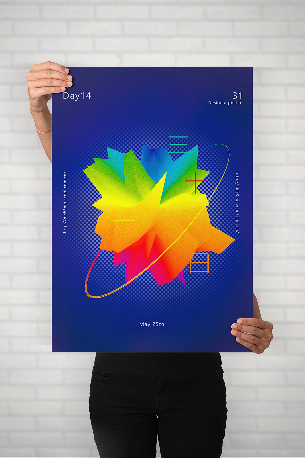 31 days | One day design a poster（图ZODAzMDczMDA=） - 海报 - 站酷设计师隆隆哥哥原创素材 - 站酷ZCOOL