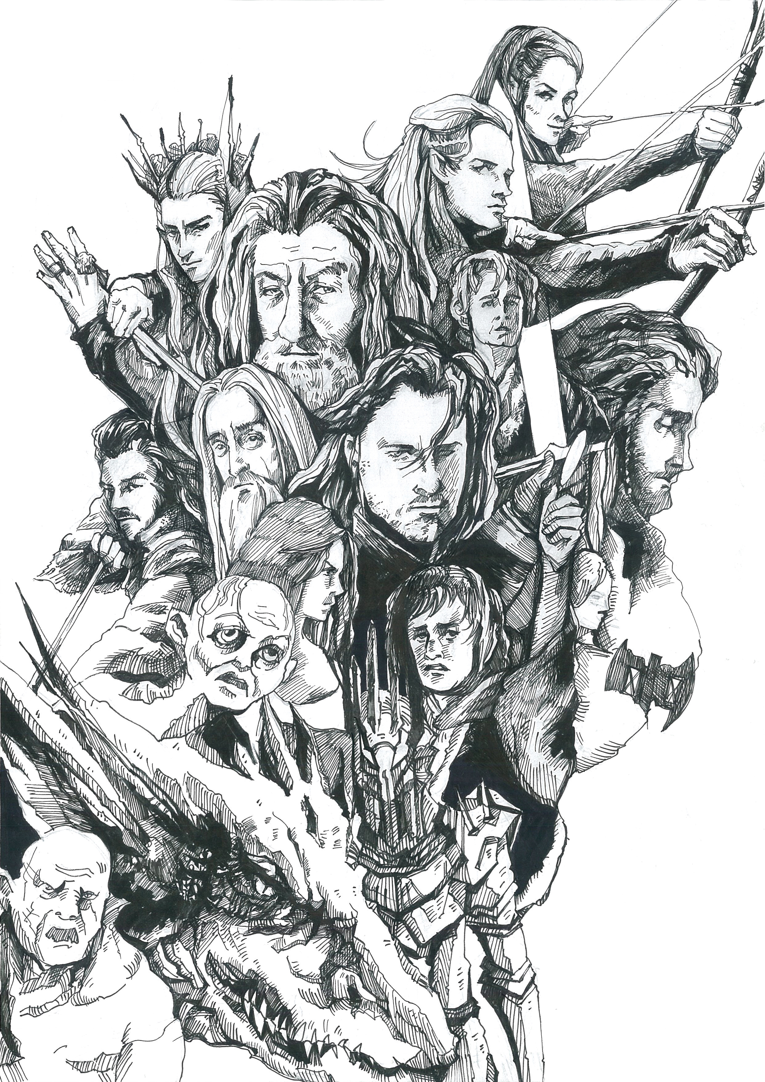 速写 霍比特人@魔戒 the lord of the rings&the hobbit 20151